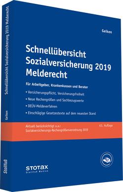 Schnellübersicht Sozialversicherung 2019 Melderecht von Geiken,  Manfred