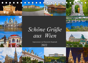 Schöne Grüße aus Wien (Tischkalender 2022 DIN A5 quer) von Kramer,  Christa