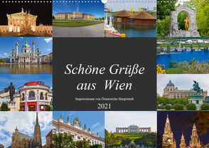 Schöne Grüße aus Wien (Wandkalender 2021 DIN A2 quer) von Kramer,  Christa