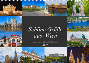 Schöne Grüße aus Wien (Wandkalender 2022 DIN A2 quer) von Kramer,  Christa