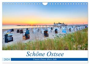 Schöne Ostsee – Impressionen übers Jahr (Wandkalender 2024 DIN A4 quer), CALVENDO Monatskalender von Dinse,  Stefan