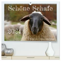 Schöne Schafe (hochwertiger Premium Wandkalender 2024 DIN A2 quer), Kunstdruck in Hochglanz von Kelle-Dingel,  Cordula