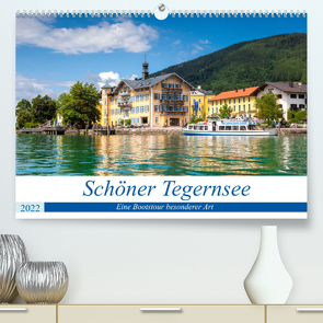 Schöner Tegernsee (Premium, hochwertiger DIN A2 Wandkalender 2022, Kunstdruck in Hochglanz) von Falke,  Manuela