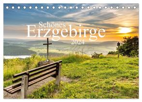 Schönes Erzgebirge (Tischkalender 2024 DIN A5 quer), CALVENDO Monatskalender von Wagner,  Sven