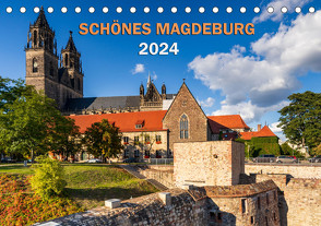 Schönes Magdeburg (Tischkalender 2024 DIN A5 quer), CALVENDO Monatskalender von Schwingel,  Andrea