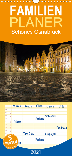 Schönes Osnabrück – Familienplaner hoch (Wandkalender 2021 , 21 cm x 45 cm, hoch) von Schratz,  Oliver