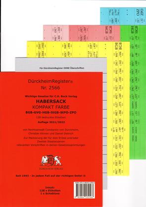 DürckheimRegister® HABERSACK KOMPAKT 2022 / Gesetze und §§ von Dürckheim,  Constantin