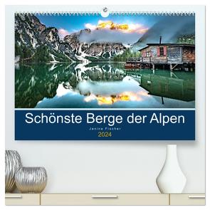 Schönste Berge der Alpen (hochwertiger Premium Wandkalender 2024 DIN A2 quer), Kunstdruck in Hochglanz von Fischer,  Janina