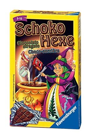 Ravensburger 23082 – Schoko Hexe , Mitbringspiel für 2-6 Spieler, Kartenspiel ab 6 Jahren, kompaktes Format, Reisespiel von Rohner,  Stefanie, Wolf,  Christian