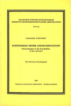 Schönbergs frühe Instrumentation von Schubert,  Giselher