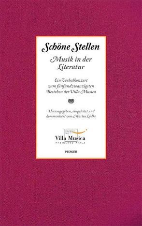 Schöne Stellen – Musik in der Literatur von Lüdke,  Martin