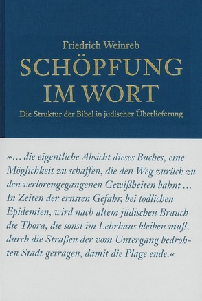 Schöpfung im Wort von Dietzfelbinger,  Konrad;Lukassen,  Franz J, Weinreb,  Friedrich