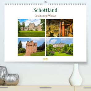 Schottland – Castles und Whisky (Premium, hochwertiger DIN A2 Wandkalender 2023, Kunstdruck in Hochglanz) von Schwarze,  Nina