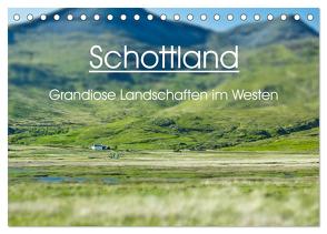 Schottland – grandiose Landschaften im Westen (Tischkalender 2024 DIN A5 quer), CALVENDO Monatskalender von Schaefer,  Anja