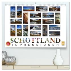 Schottland Impressionen (hochwertiger Premium Wandkalender 2024 DIN A2 quer), Kunstdruck in Hochglanz von Cross,  Martina