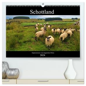 Schottland – Impressionen von magischen Orten (hochwertiger Premium Wandkalender 2024 DIN A2 quer), Kunstdruck in Hochglanz von Böhme-Garnweidner,  Monika