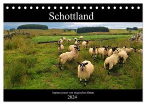 Schottland – Impressionen von magischen Orten (Tischkalender 2024 DIN A5 quer), CALVENDO Monatskalender von Böhme-Garnweidner,  Monika