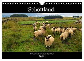 Schottland – Impressionen von magischen Orten (Wandkalender 2024 DIN A4 quer), CALVENDO Monatskalender von Böhme-Garnweidner,  Monika