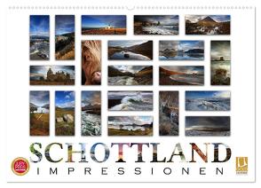 Schottland Impressionen (Wandkalender 2024 DIN A2 quer), CALVENDO Monatskalender von Cross,  Martina