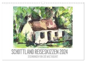 Schottland Reiseskizzen (Wandkalender 2024 DIN A3 quer), CALVENDO Monatskalender von MacTaggart,  Zoë