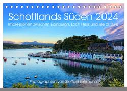 Schottlands Süden 2024. Impressionen zwischen Edinburgh, Loch Ness und Isle of Skye (Tischkalender 2024 DIN A5 quer), CALVENDO Monatskalender von Lehmann,  Steffani