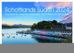 Schottlands Süden 2024. Impressionen zwischen Edinburgh, Loch Ness und Isle of Skye (Wandkalender 2024 DIN A2 quer), CALVENDO Monatskalender von Lehmann,  Steffani