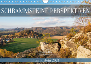 Schrammsteine Perspektiven – Elbsandstein (Wandkalender 2024 DIN A4 quer), CALVENDO Monatskalender von Walther,  Kevin