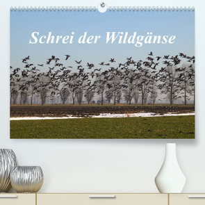 Schrei der Wildgänse (Premium, hochwertiger DIN A2 Wandkalender 2023, Kunstdruck in Hochglanz) von Poetsch,  Rolf