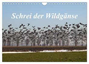 Schrei der Wildgänse (Wandkalender 2024 DIN A4 quer), CALVENDO Monatskalender von Poetsch,  Rolf