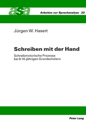 Schreiben mit der Hand von Hasert,  Jürgen W.