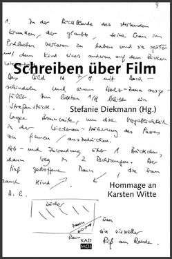 Schreiben über Film von Diekmann,  Stefanie