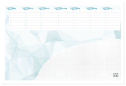 Schreibunterlage mit Wochenplan 59,5×40 cm