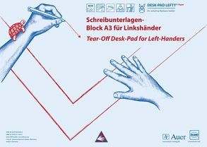 Schreibunterlagen-Block DESK-PAD LEFTY®, DIN A3, für Linkshänder von Sattler,  Johanna Barbara