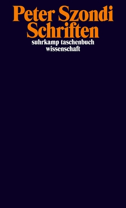 Schriften von Beese,  Henriette, Bollack,  Jean, Fietkau,  Wolfgang H., Hildebrandt,  Hans-Hagen, Koenig,  Christoph, Mattenklott,  Gert, Metz,  Senta, Stierlin,  Helen, Szondi,  Peter