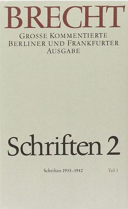 Schriften 2 von Brecht,  Bertolt, Gellert,  Inge, Hecht,  Werner