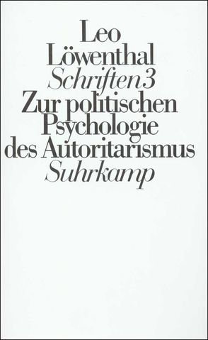 Schriften. 5 Bände von Dubiel,  Helmut, Löwenthal,  Leo