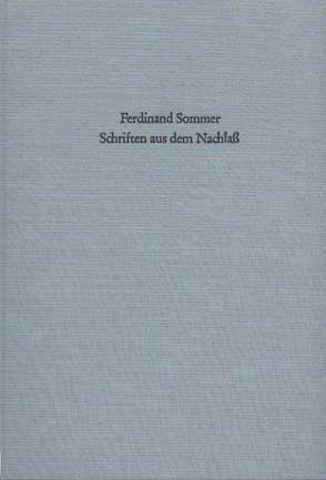 Schriften aus dem Nachlass von Forssman,  Bernhard, Sommer,  Ferdinand