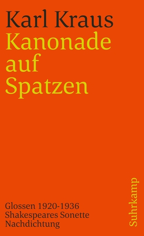 Schriften in den suhrkamp taschenbüchern. Zweite Abteilung. Acht Bände von Kraus,  Karl, Wagenknecht,  Christian