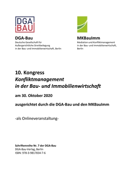 Schriftenreihe der DGA-Bau Nr. 7 von Bartz,  Oliver, Boldt,  Antje, Boretzki,  Emanuela, Fehn Krestas,  Lothar, Hennemann,  Jan Nicolai, Kradischnig,  Wolfgang, Schandor,  Günther, Schlabach,  Carina, Schnüll,  Matthias, Speidel,  Walter A., Springborn,  Tanja, Strunk,  Roland, Sundermeier,  Matthias, Utermöhlen,  Hildegard, Voithofer,  Klaus