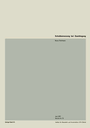 Schubbemessung bei Querbiegung von Thürlimann,  B.