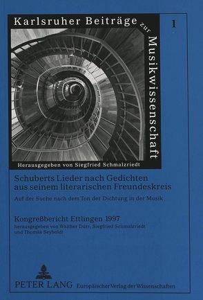 Schuberts Lieder nach Gedichten aus seinem literarischen Freundeskreis- Auf der Suche nach dem Ton der Dichtung in der Musik von Dürr,  Walther, Schmalzriedt,  Siegfried, Seyboldt,  Thomas