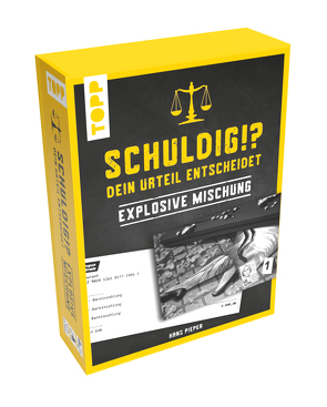 Schuldig?! Dein Urteil entscheidet – Explosive Mischung. Krimispiel in 50 Karten von Pieper,  Hans