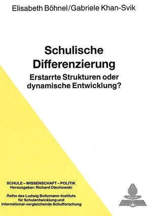 Schulische Differenzierung von Böhnel,  Elisabeth, Khan,  Gabriele