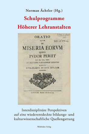 Schulprogramme Höherer Lehranstalten von Ächtler,  Norman