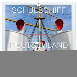 Schulschiff Deutschland in Bremen-Vegesack (hochwertiger Premium Wandkalender 2024 DIN A2 quer), Kunstdruck in Hochglanz von happyroger,  happyroger