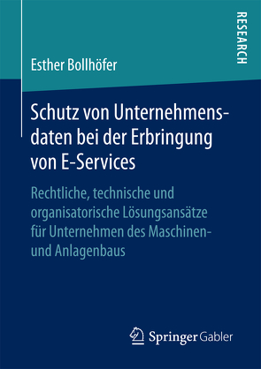 Schutz von Unternehmensdaten bei der Erbringung von E-Services von Bollhöfer,  Esther