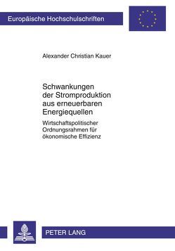 Schwankungen der Stromproduktion aus erneuerbaren Energiequellen von Kauer,  Alexander