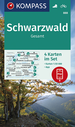 KOMPASS Wanderkarte Schwarzwald Gesamt von KOMPASS-Karten GmbH