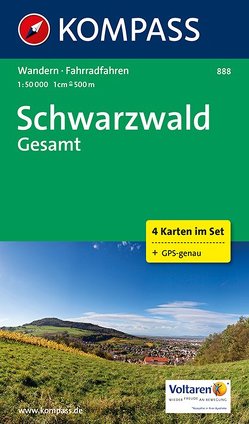 KOMPASS Wanderkarte Schwarzwald Gesamt von KOMPASS-Karten GmbH
