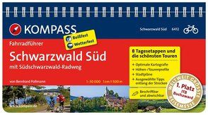 KOMPASS Fahrradführer Schwarzwald Süd mit Südschwarzwald Radweg von Pollmann,  Bernhard